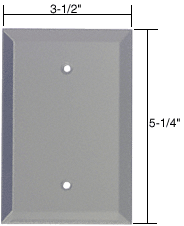 C.R. Laurence CRL Blank Glass Mirror Plate - Gray | GMP5G
