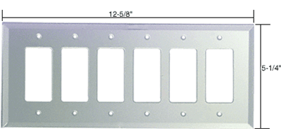 C.R. Laurence CRL 6X Decora Glass Mirror Plate - Clear  | GMP602C