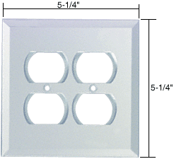 C.R. Laurence CRL 2X Duplex Glass Mirror Plate - Clear  | GMP6C