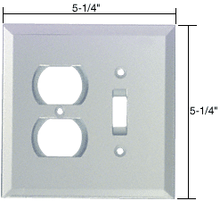 C.R. Laurence CRL Duplex and Toggle Combo Glass Mirror Plate - Clear  | GMP7C
