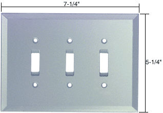 C.R. Laurence CRL 3X Toggle Glass Mirror Plate - Clear  | GMP9C