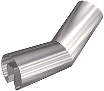 C.R. Laurence CRL Custom Reverse Angle Vertical Corner for 3/4&quot; (19 mm) Glass Cap Railings | GR07RVC