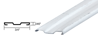 C.R. Laurence CRL White Ribbed Aluminum Grid - 50 Pack - 96 in Long | GR092W