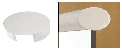 C.R. Laurence CRL Mill Aluminum 4&quot; X 2-1/2&quot; Oval End Cap for Cap Railing - 20&#39; Long | GR0V4ECM