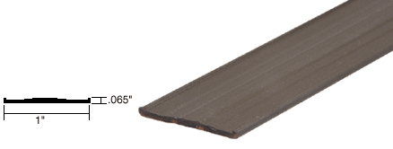 C.R. Laurence CRL Bronze PVC Flat Grid - 20 Pack - 96 in Long | GR100BRZ