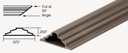 C.R. Laurence CRL Bronze PVC Flat Grid - 96 in long - Pack of 10 | GR200BRZ