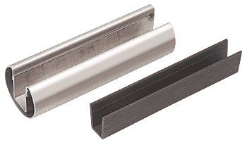 C.R. Laurence CRL 2&quot; Polished Stainless Steel Rail Cap Display - 2 Pieces | GR20PSPK