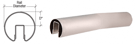 C.R. Laurence CRL Brushed Stainless 4 Degree Upper Incline Corner for 2&quot; Diameter | GR20U4BS