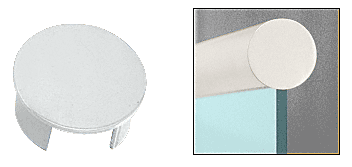 C.R. Laurence CRL Mill End Cap for 2-1/2&quot; Cap Railing | GR25ECM