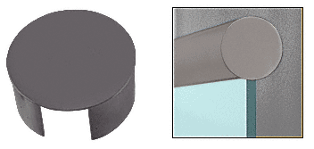 C.R. Laurence CRL Duranodic Bronze End Cap for 3-1/2&quot; Cap Railing | GR35ECDU