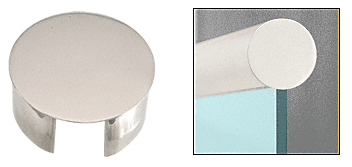 C.R. Laurence CRL Polished Stainless End Cap for 3-1/2&quot; Cap Railing | GR35ECPS