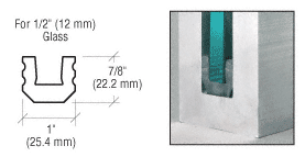 C.R. Laurence CRL 4&quot; Setting and Centering Blocks for 1/2&quot; Glass - Pack of 20 | GR5UB4