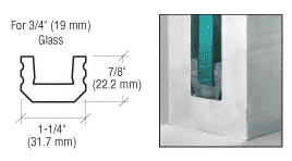 C.R. Laurence CRL Setting and Centering Blocks for 3/4&quot; Glass - 25 ft Roll | GR7UB25