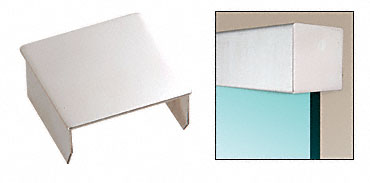 C.R. Laurence CRL Polished Stainless Square End Cap for 1-1/2&quot; Diameter Cap Railing | GRS15ECPS