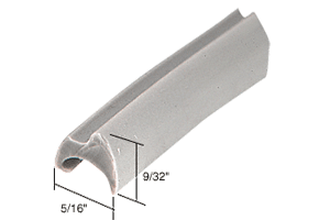 C.R. Laurence CRL Gray 5/16&quot; Wide Glazing Spline - 100 ft Roll | GS118C