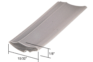 C.R. Laurence CRL Gray 15/32&quot; Wide Glazing Spline - 100 ft Roll | GS232C