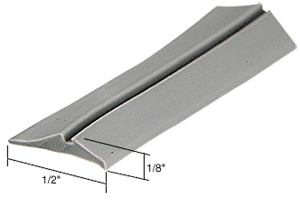 C.R. Laurence CRL Gray 1/2&quot; Wide Glazing Spline - 100 ft Roll | GS233C