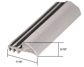 C.R. Laurence CRL Gray Universal Glazing Spline - 100 ft Roll | GS301C
