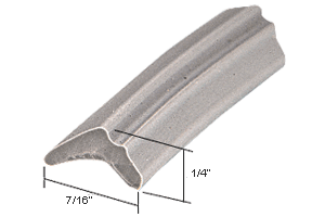 C.R. Laurence CRL Gray 7/16&quot; Wide Glazing Spline - 1000 ft Roll | GS316M