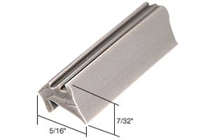 C.R. Laurence CRL Gray 5/16&quot; Wide Glazing Spline - 1000 ft Roll | GS476M