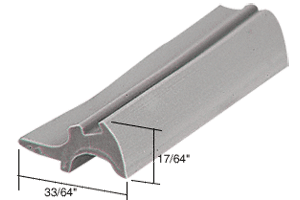 C.R. Laurence CRL Gray 33/64&quot; Wide Glazing Spline - 1000 ft Roll | GS708M