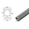 CRL Gray Vinyl Shower Door Bulb Seal - 10-ft long 