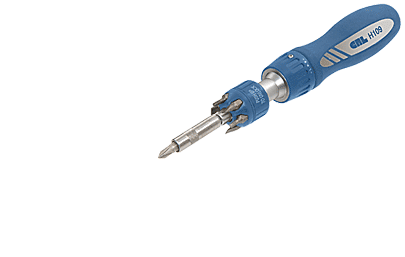 C.R. Laurence CRL Ratcheting Extension Screwdriver with Six Bits | H109