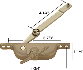 C.R. Laurence Jalousie Window Operator; 4-1/4&quot; Link for Daryl | H3551