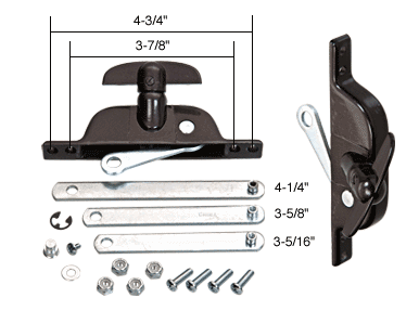 C.R. Laurence Bronze Universal Jalousie Window Operator | H3558