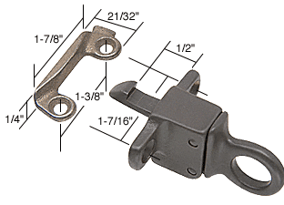 C.R. Laurence CRL Project-In Window Transom Latch 1-7/16&quot; Screw Holes | H3594