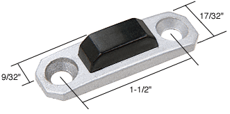 C.R. Laurence CRL Aluminum Locking Handle Strike Plate 9/32&quot; Maximum Height | H3604