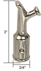Strybuc Industries CRL Project-In Window Transom Latch Hook 3/4 in Diameter | H3662