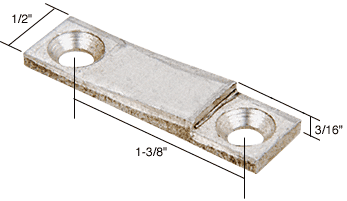 C.R. Laurence CRL Locking Handle Strike Plate - 3/16 in Height | H3663