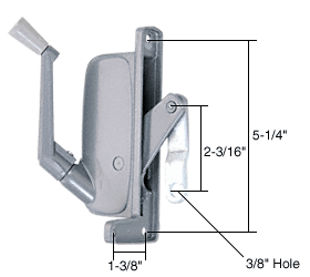 CRL Left Hand Awning Window Operator for Stanley C and E Windows | H3671 | H3671