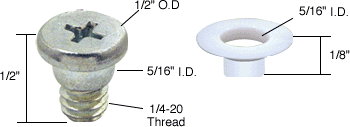 1/2&quot; Awning Window Repair Bolt and Bushing | H3691 | H3691