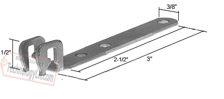 C.R. Laurence CRL CRL Sash Carrier for Non-Tilt Windows - Bulk Package | H3759B
