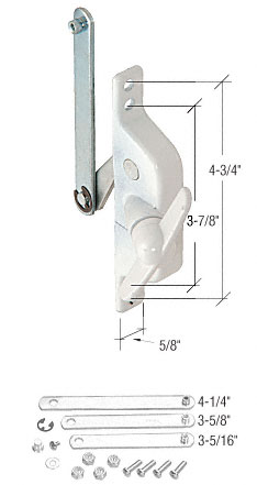 C.R. Laurence CRL White Universal Jalousie Window Operator  | H3819