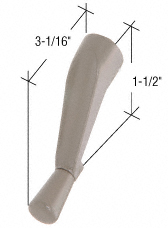 C.R. Laurence CRL Stone Crank Handle; 3/8&quot; Spline Size for Andersen Windows  | H3966