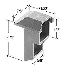 C.R. Laurence High Crown 1-1/2&quot; Nylon Sash Cam Bulk - 25 Pack | H3980B