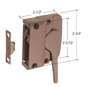 Strybuc Industries CRL Bronze Left Hand Sash Lock - Andersen Windows | H4025