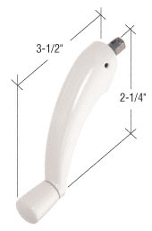 C.R. Laurence CRL White Pro-Drive Crank Handle  | H4067