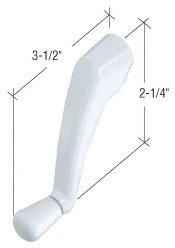 C.R. Laurence CRL White Folding Roto-Drive Crank Handle  | H4080