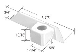 C.R. Laurence Casement Window Operator Cover for Pella Windows, Left Hand, Square Style, White | H4095