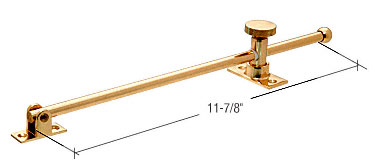 C.R. Laurence CRL Brass Wood Casement Hold Open Bar | H4102
