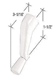 C.R. Laurence CRL White Crank Handle; 3/8&quot; Spline Size for Andersen Windows  | H4106