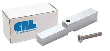 C.R. Laurence CRL Brite Anodized Adapter Block for Prima, Shell and Rondo Hinges | HAB01BA