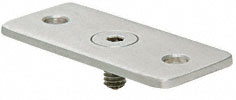 C.R. Laurence CRL Brushed Stainless Optional Flat Hand Rail Adapter Plate for Hand Railing Bracket | HBFP1BS
