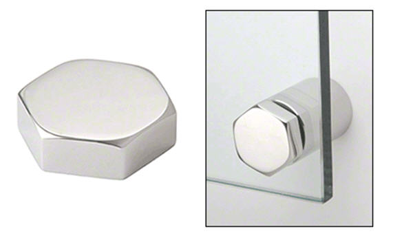 CRL Polished Stainless 1-1/4&quot; Hex Head Cap | HCAP114PS