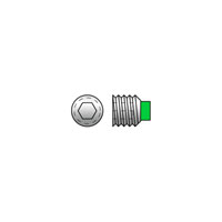 TechnologyLK 5/16-18 x 3/8&quot; Long Nylon Tip Hex Socket Set Screw - Pack of 10 | GHDNT8