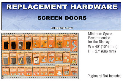 C.R. Laurence CRL Screen Door Replacement Hardware Display for the Northwest | HD1NW